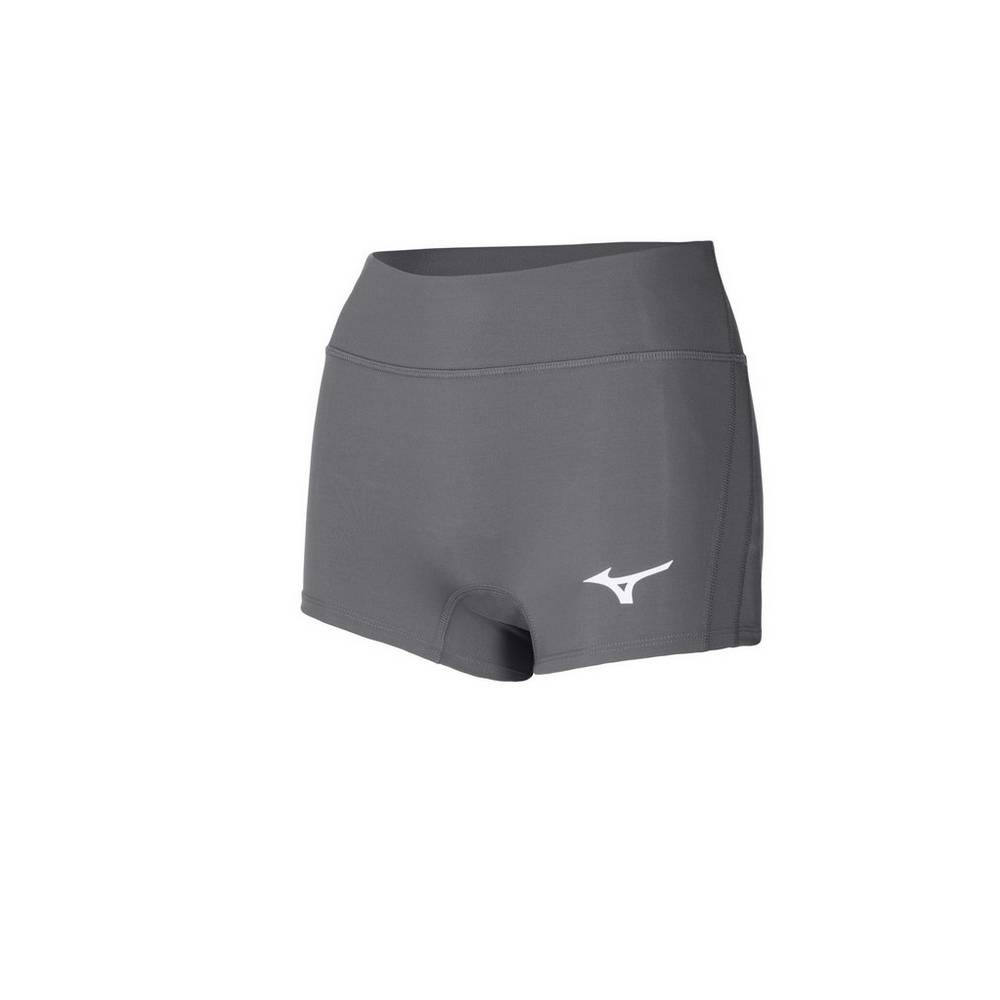 Pantalones Cortos Mizuno Apex 2.5" Inseam Mujer Gris Outlet USKD-80129